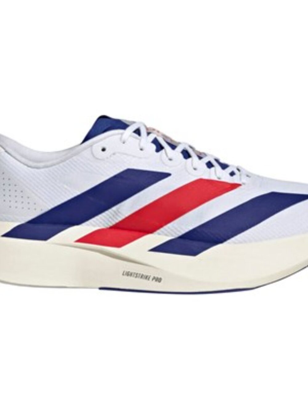 adidas - Mens Adizero Evo SL Woven Running Shoes, size 10.5 US mens, color white